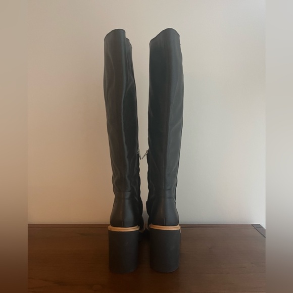 Dolce Vita Corry Black Heeled Knee-High Boots - Picture 4 of 7